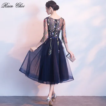 Elegantiškas Kokteilių Suknelė 2021 Gėlių Siuvinėjimas Trumpas Vakaro Suknelės, Šaliai