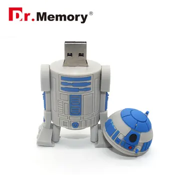 Robotai, Ateiviai, USB 2.0 Flash Diskai 64GB Mielas Animacinių filmų Pendrives 32GB Pen Ratai Asmeninį 4GB 8GB 16GB Memory Stick Flashdisk