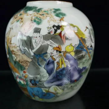 Kinijos Seno Porceliano Pastelinių Indelį Su Paveikslas, Tapyba Jar Modelio Baką