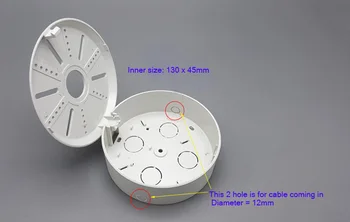 OwlCat Dome Kameros Lubų Montavimo Laikiklis Pusrutulyje Stebėjimo Kameros Laikiklis; D=130mm Lubų Montavimas integruota Balta