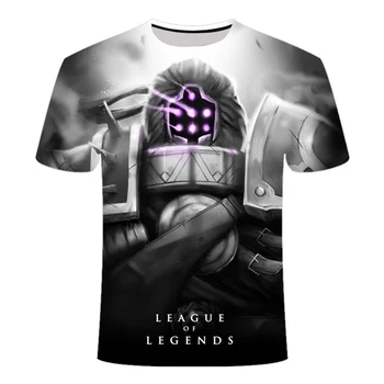 2020 Naujas Tamsiai stiliaus 3D Lygos legendų marškinėliai Yasuo Jarvan IV Susukti Likimas E-sporto klubą, drabužiai vyrams, moterų LOL t-shirt