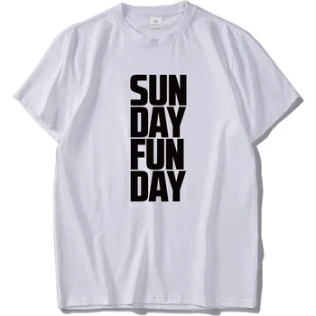 Sekmadienį Įdomus Dieną Marškinėlius Medvilnės Patogus, Kvėpuojantis trumpomis Rankovėmis T-shirt Vyrams Aukštos Kokybės Atsitiktinis Marškinėliai US Dydis