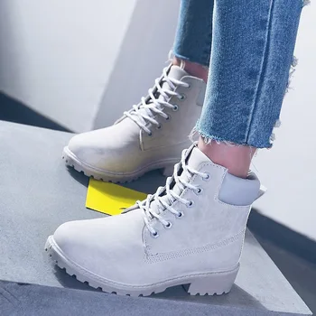 Batai moterims, batai 2021 nėriniai-up moterų žieminiai batai kietas kvadratinių aukštakulniai moteriški žieminiai batai sniego batai zapatos de mujer