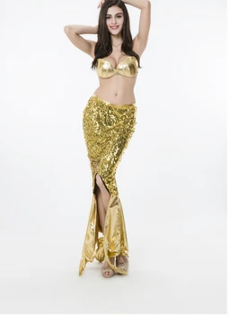 Gražių Mergaičių, Mermaid Helovinas Šalis Cosplay Kostiumas Moterims Seksualus Jūros-tarnaitė Aukso maudymosi kostiumėlį Suaugusiųjų Pasakų Princesė Suknelė
