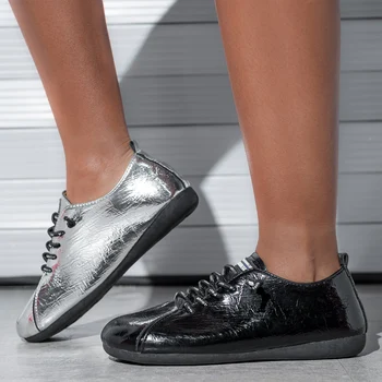 Moterų mokasīni 2020 m. rudenį, butai, batai luxry prekės ženklo moterų batų atsitiktinis dukslus batai plius dydis moterų avalynė Lakinės Odos