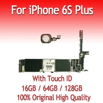 16GB 64GB 128GB originalus plokštė iPhone 6S Plus su pirštų atspaudų, su Touch ID atrakinti logika valdybos iOS