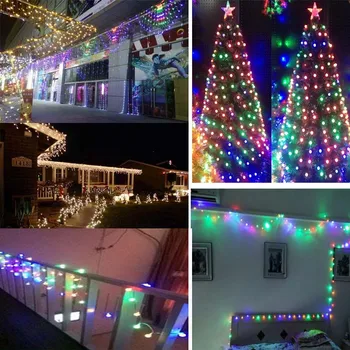 ZGX LED Styginių Šviesos 10M Spalvinga Vandeniui 220V 100 LED Atostogų Dekoro Juostelės Apšvietimas Kalėdų Eglutė Šalies Girliandą Naujųjų Metų