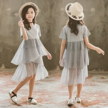 Mergaičių Suknelės 2020 Naujas Vasaros Vaikų Drabužiai Mergaitėms Mielas Akių Kratinys Princesė Dress Baby Vaikų Šalis Suknelė 3-13 Metų