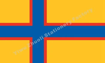 Suomija Inkerin lippu Vėliavos 150X90cm (3x5FT) 120g 100D Poliesteris Dukart Siūlės Aukštos Kokybės Reklama Nemokamas Pristatymas