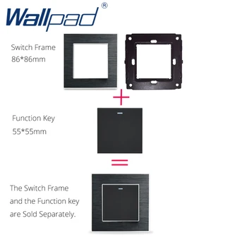 Wallpad 3 Pin Daugiafunkcį Lizdas Universalus Lizdas pagrindinis Jungiklis Funkcija Raktas Modulis tik 52*52mm