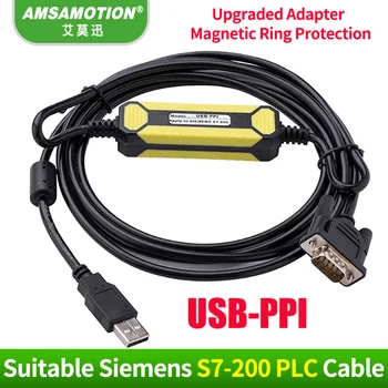 USB-PPI Tinka Siemens S7-200 PLC programavimo Kabelis USB PPI Ryšio Kabelis 6ES7 901-3DB30-0XA0 Atsisiųsti Linijos MPI