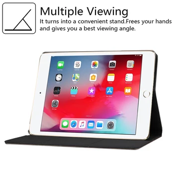 Premium Odos Smart Case for iPad 10.2 Case Cover for Apple iPad 7-osios Kartos A2197 A2200 A2198 A2232 Funda Coque Kortelės Lizdas