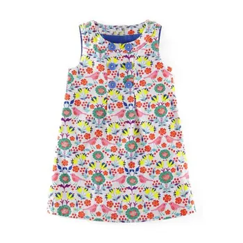 Vasaros Rankovių Mergaičių Suknelės Medvilnės Kūdikių drabužiai Suknelė 2-7T Vaikų Princess Tutu drabužiai, naujos prekės, vaikams, mergaičių suknelės