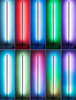 Šiuolaikinės RGB LED Grindų Lempos Kintamos Spalvos LED Kampe Grindų Lempa svetainė, Miegamasis be Nuolatinio Namų Dekoro Šviesos Armatūra