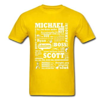Biuro Marškinėliai Vyrams Michael Scott Moterų Marškinėlius Dunder Mifflin Inc Kompanija, TV Rodo, Michael Scott Kosmoso T-Shirt X Raidė Tees