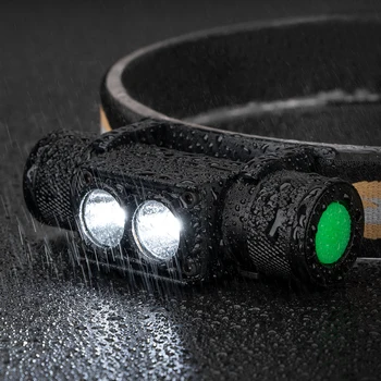 Naujas XM-L2 LED Žibintų Mini Baltos Šviesos Galvos Žibintuvėlis, USB Kroviklis 18650 Baterija Žibintai Kempingas Medžioklės Žibintuvėlis