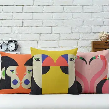 Kūrybos mielas animacinių filmų Gyvūnų mylėtojai medvilnė, pagalvė pagalvėlės Aikštėje Užvalkalai Animacinių filmų Pagalvę Namų Dekoro sofos pagalvėlės