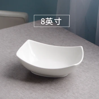 Baltos keramikos dubenėlį patiekalas kūrybos desertas sriubos dubenėlį Japonijos Šviežių Vaisių Salotos namų apyvokos reikmenis