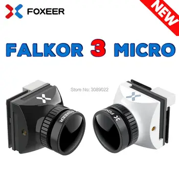 Foxeer FALKOR MICRO V3 1200TVL FPV Kamera 1,8 mm Objektyvas GWDR OSD All-weather Mikro Kamera, PAL/NTSC Perjungiamos už FPV RC Drone