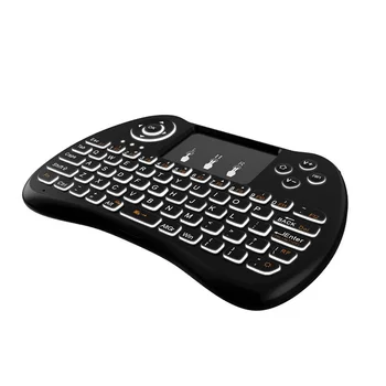 Mini Belaidė Klaviatūra su Apšvietimu H9 Su Touchpad Pele Nešiojamą Nuotolinio Keyset PC Trinkelėmis Android TV Box 