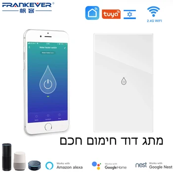 FrankEver IZRAELIO, JAV, ES 16A WiFi Smart Katilo Jungiklis Vandens Šildytuvas Laikas Smart Gyvenimo Tuya App 