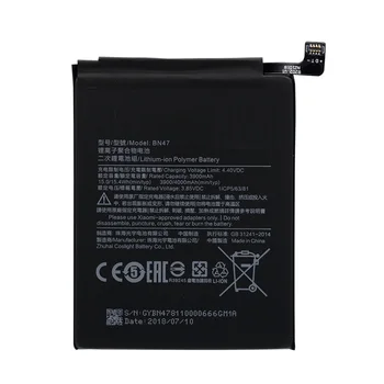 Telefono Baterija BN47 už Xiaomi Redmi 6 / 6 Pro 3900mAh Didelės Talpos, Aukštos Kokybės Pakaitinis Akumuliatorius Nemokamai Įrankiai