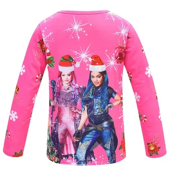 Vaikų mergaičių naktiniai marškiniai, pižamos rinkiniai Palikuonys, pižamos vaikas pijama vitage ragana sleepwear namų drabužių Evie Mal pijama nustatyti Kalėdos drabužiai