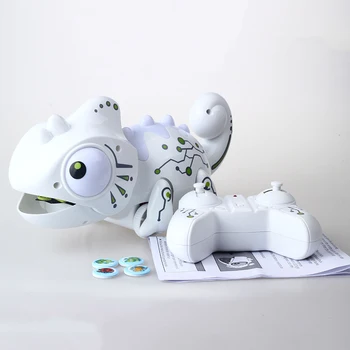 Halolo RC Robotas Dinozauras Chameleonas Pet drakonas Su Keičiami Šviesos Nuotolinio Valdymo Elektrinis Modelis Gyvūnų Dovana Žaislai Vaikams