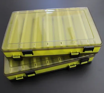 Multi-funkcija dvigubo denio Pusių plastiko žvejybos reikmenys box įrankis Konteinerių atveju