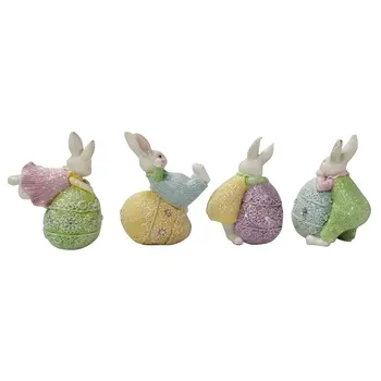 Easter Bunny Kiaušinių Mielas Dervos Amatų Kambarį Triušis Apdailos Dovana Mergaitėms Vaikų Kambarys linksmų Velykų Dekoracija Namuose