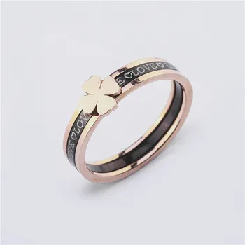Žiedas Moterims Žiedas Bižuterijos Karšto Parduoti Piršto Žiedą Dovanų Paketą Žiedai Tinka Pažintys Dėvėti Rožinė Aukso Gėlės Žiedas