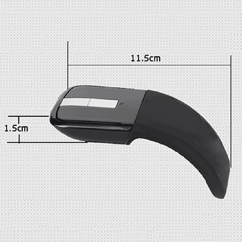 2.4 GHz Silent Mouse Belaidė Arc Touch Roller Pelių 1200DPI Ultra Plonas Lazerio Kompiuterinių Žaidimų, Sulankstomas Mause 