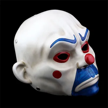 Aukštos kokybės Dervos Joker Banko Plėšikas Kaukė Klounas Dark Knight Prop Maskuotis Šalis Dervos Kaukės Ant Pardavimo