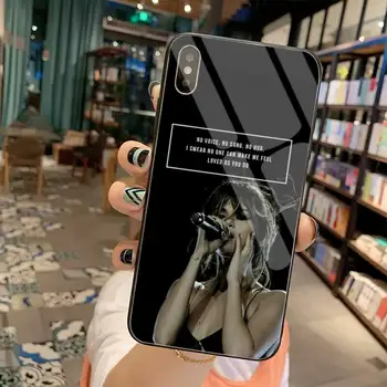 CUTEWANAN Dainininkė Selena Gomez Telefono dėklas Grūdintas Stiklas iPhone 11 Pro XR XS MAX 8 X 7 6S 6 Plus SE 2020 atveju