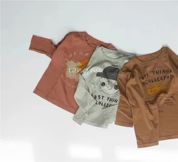 EnkeliBB Animacinį Modelį, Vaikai Medvilnės Marškinėliai ilgomis Rankovėmis Viršūnes Mados Juokinga Modelis Vaikams, O kaklo marškinėliai Kūdikių Unisex Viršūnės