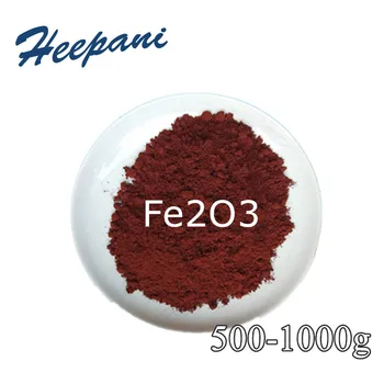 Nemokamas pristatymas 500 akies-100nm 99% grynumo raudonasis geležies oksidas Fe2O3 milteliai, geležies oksido pigmento medžiagos-plastiko / keraminių