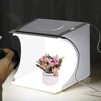 LED šviesos akcentas nešiojamų paprastas lankstymo studija Maža nuotrauka rekvizitai fotografijos įrangos Minkšta šviesa fotografavimo platforma