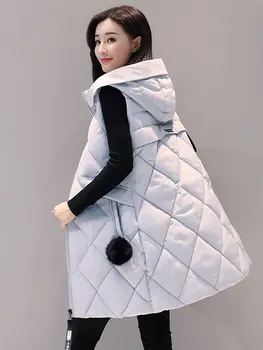 2020 m. Pavasarį, Rudenį korėjos Liemenė liemenė moterų žiemos striukė be Rankovių Moterų Plius Dydis Moterų žemyn medvilnė, liemenė moterims