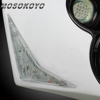 Balta X2 priekinis žibintas Motokroso Duobę Dirt Bike LED Versija Indikatorius Off-Road Žibintai už Suzuki, Yamaha