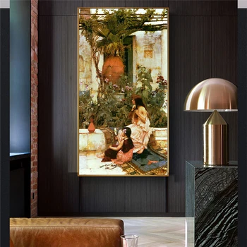 Citon Drobė, aliejus, tapyba John William Waterhouse《Tualetas, 1889》Kūrinys Plakato Nuotrauka Modernios Sienos Meno dekoro Namų Puošybai