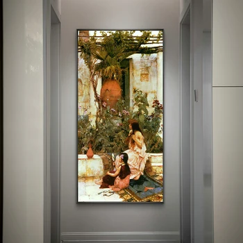Citon Drobė, aliejus, tapyba John William Waterhouse《Tualetas, 1889》Kūrinys Plakato Nuotrauka Modernios Sienos Meno dekoro Namų Puošybai