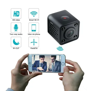 HDQ9 WiFi Mini Kamera, 1080P Full HD Bevielio vaizdo Kamera su Naktinio Matymo Judesio Jutiklis DV DVR Audio Video Recorder Mikro Kamera
