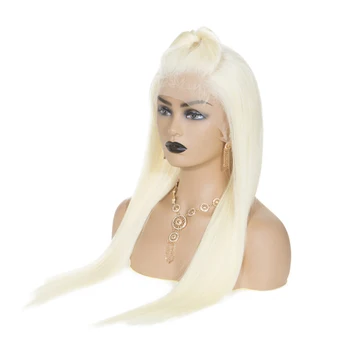 Sevengirls 613 Blond Visiškai Nėriniai Perukas Brazilijos Tiesiai Visiškai Nėrinių Žmogaus Plaukų Perukai Prieš Nupeštos Kūdikių Plaukus Remy Glueless Moteris