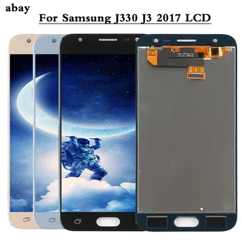 Pakeitimas Lcd Samsung Galaxy j3 skyrius 2017 J330 J330F LCD Ekranas Jutiklinis Ekranas skaitmeninis keitiklis Asamblėjos Reguliuoti Ryškumą Remontas Dalis