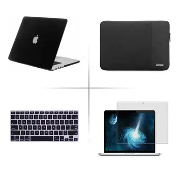 4in1 Matinės Kietos atveju+klaviatūros dangtis+Laptop sleeve Maišelį LCD Kino Naujų 2019 Apple Macbook Pro Oro 