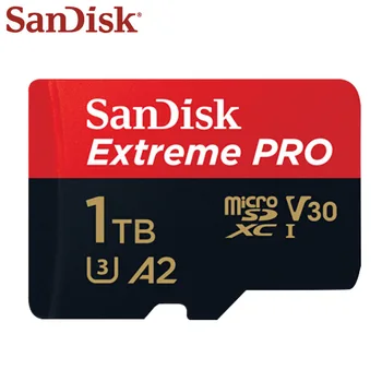 SanDisk Extreme Pro Micro SD Kortele 512 GB 1 TB U3 A2 SDXC V30 Transflash TF Card High Speed Atminties Kortelė Su SD Adapteriu