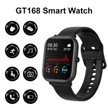 Smart Žiūrėti IPX7 atsparus Vandeniui Apyrankę už Dieną / Naktį Naujas GT168 Smart Watch veiklos stebėjimo, IPX7 atsparus vandeniui, 7 pasinaudoti režimai,