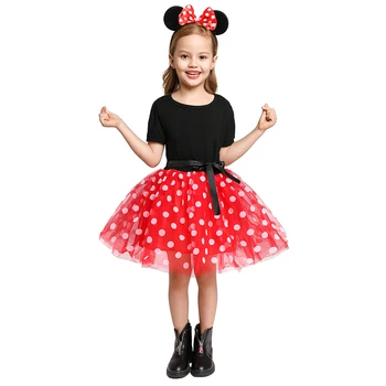 Disney Baby Mergaitėms Minnie Suknelė Vaikai Mickey Suknelė Tutu Vasaros Vaikų Mielas Atsitiktinis Kostiumai Bamblys Helovinas Animacinių Filmų Vaidmenį
