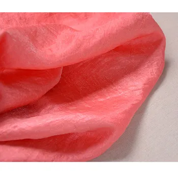 CF489 1m Naujas Kieto Ryškiai Rožinės spalvos Tencel Linas Viskozė Šilko Satino Audinio Moterų Mados Drabužių Audiniai priemonės 