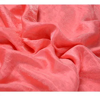 CF489 1m Naujas Kieto Ryškiai Rožinės spalvos Tencel Linas Viskozė Šilko Satino Audinio Moterų Mados Drabužių Audiniai priemonės 